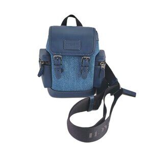 Coach CBF65 Sprint Sling Pack Messenger Bag Deep Blue